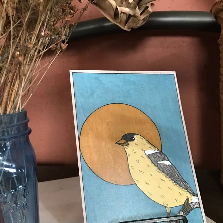 Goldfinch II Print for wholesale by Dear Darlington