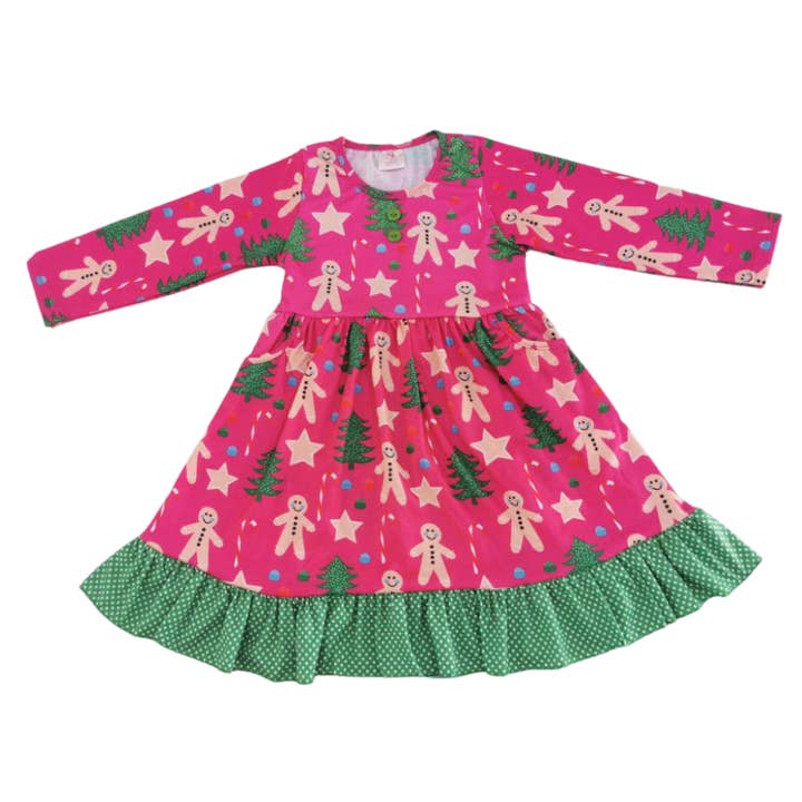 Mädchen kleiden Weihnachten Ginger Plätzchen für den Großhandel von Yourself Expression