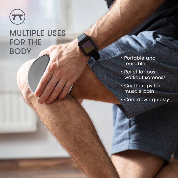 Fox Run Brands - Wholesale Ice-pack - Outset Ronde IJspacks van Roestvrij Staal, Set van 2, 3,75"5