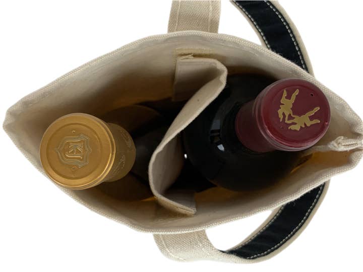 US Bags - Wholesale Wine Tote - Premium Canvas Wine Tote Bag4
