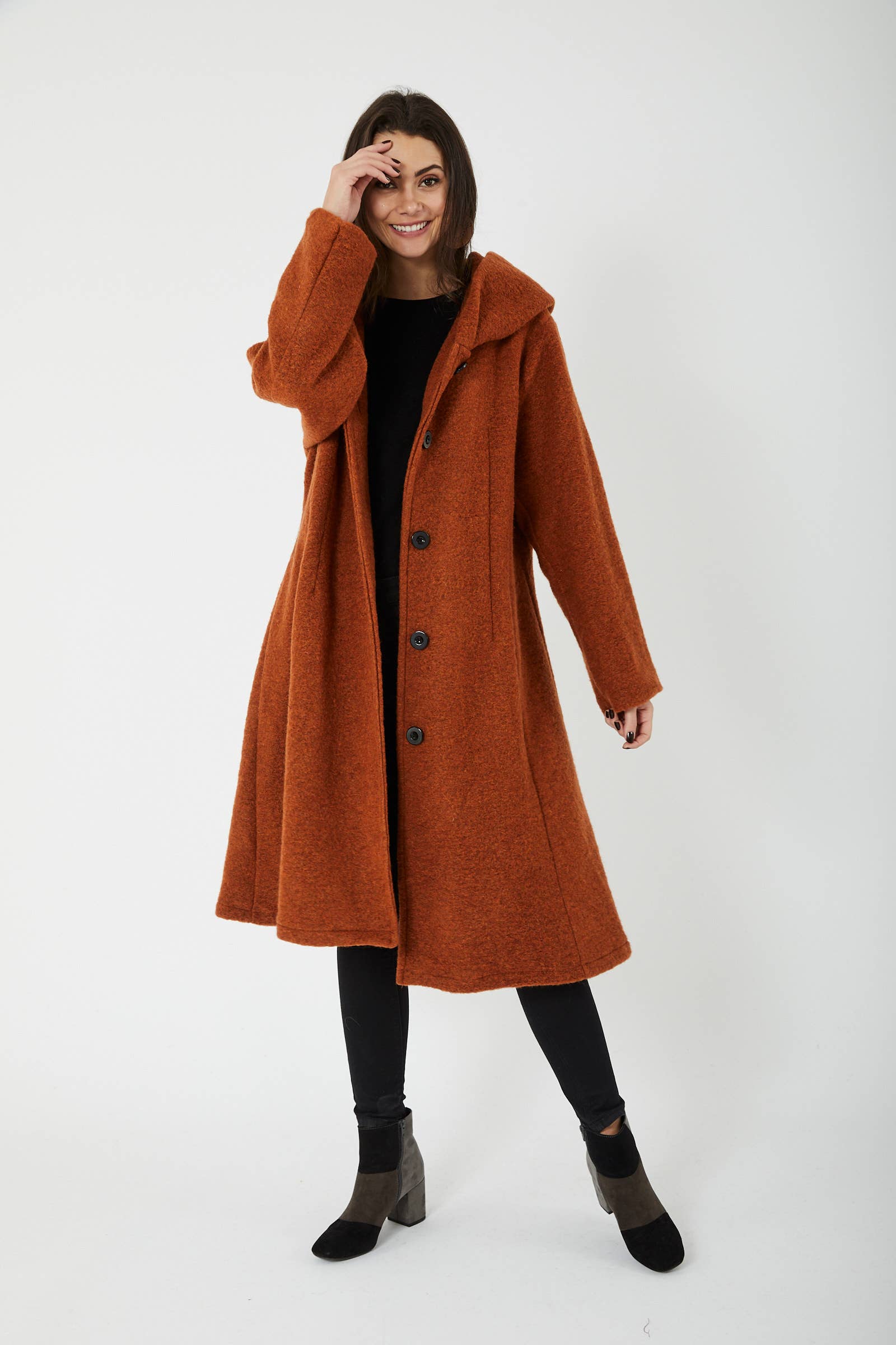 ORNELLA PARIS - Wholesale Coat - Women's - BLL-M4206 wool blend coat25