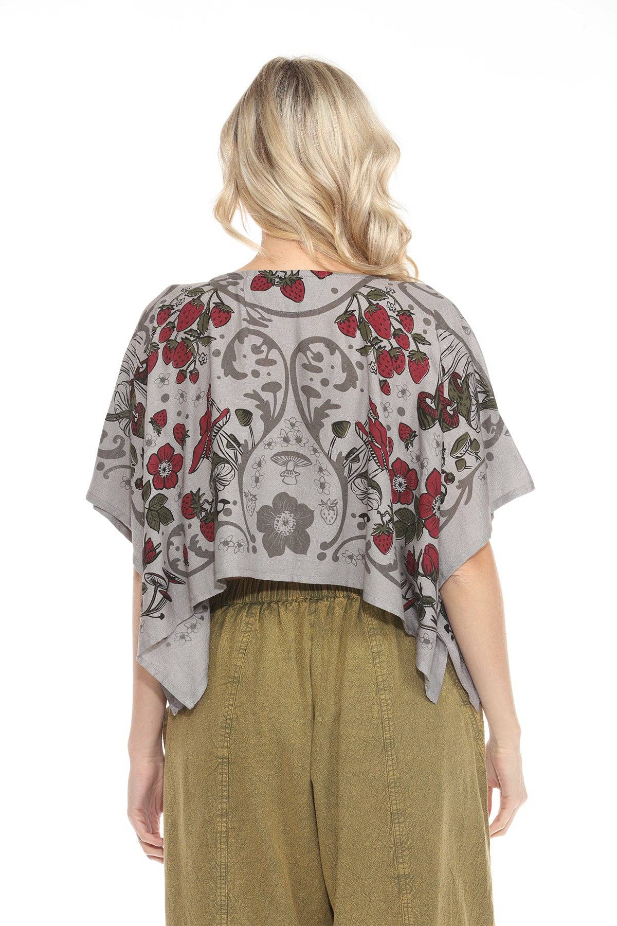 Lakhays Collection Inc. - Wholesale Blouse - Women's - Strawberry Frield Scarf Top8