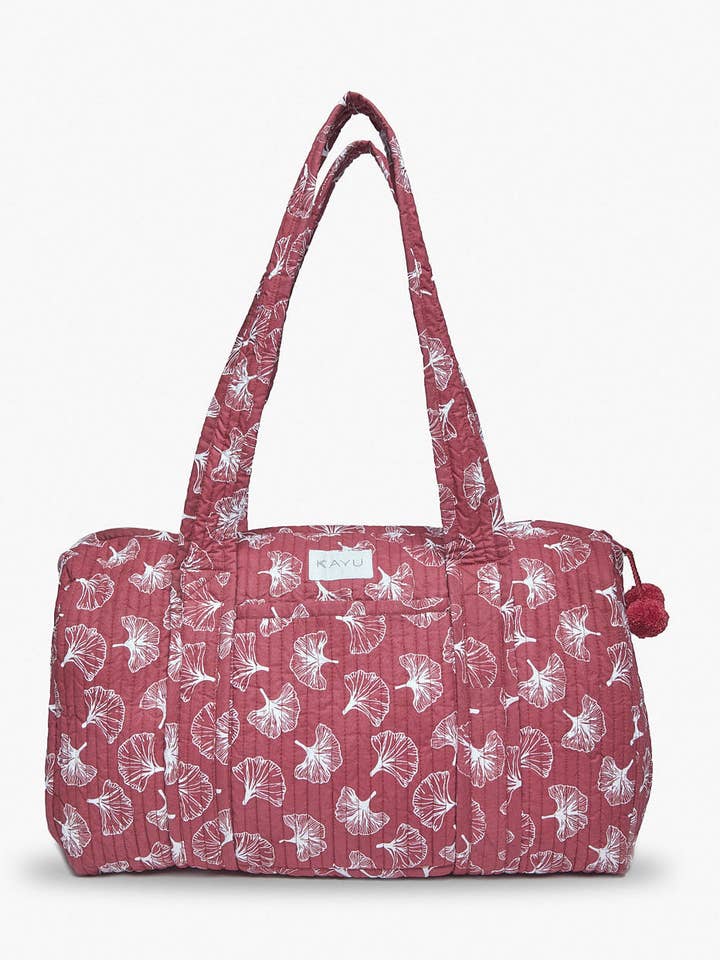 Sac de week-end matelassé Blockprint Elodie pour la vente par Kayu