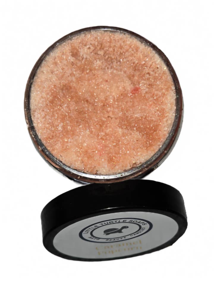 Karamel, popcorn, geitenmelk, suikerscrub voor wholesale door Little Turtle Soaps