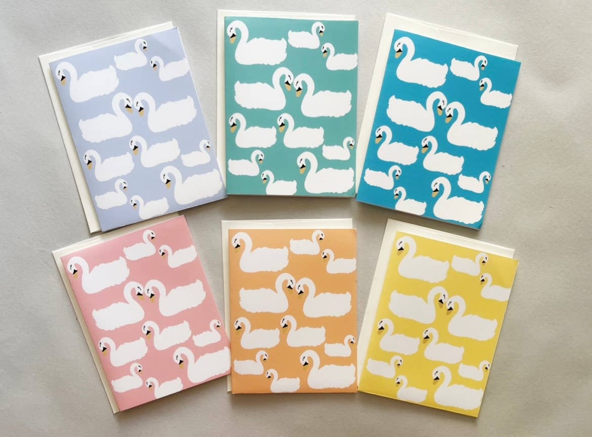Made by Allie Co. - Wholesale Everyday Greeting Card - Swan Greeting Card Bundle2