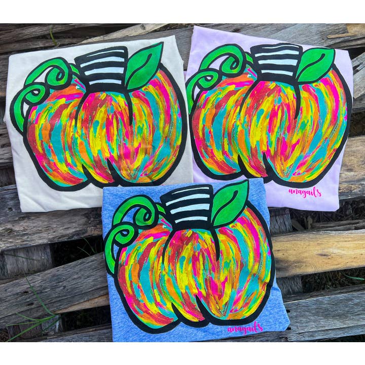 Citrouille peinte à la main de toutes les couleurs pour la vente par Anagails