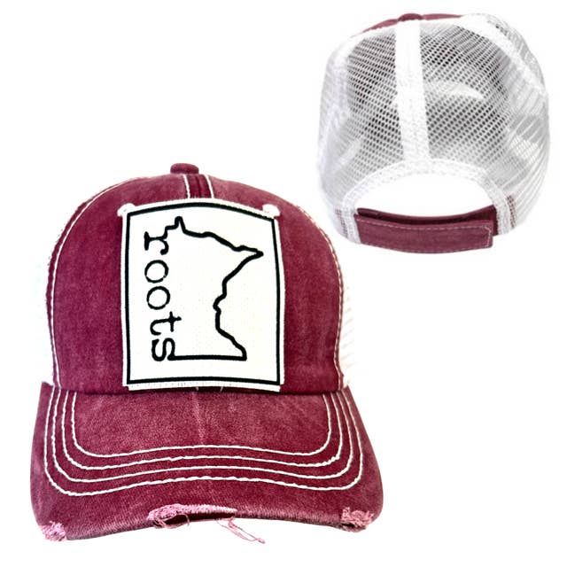 dkhandmade - Wholesale Trucker Hat - Unisex - MINNESOTA ROOTS | UNISEX HAT | DISTRESSED2