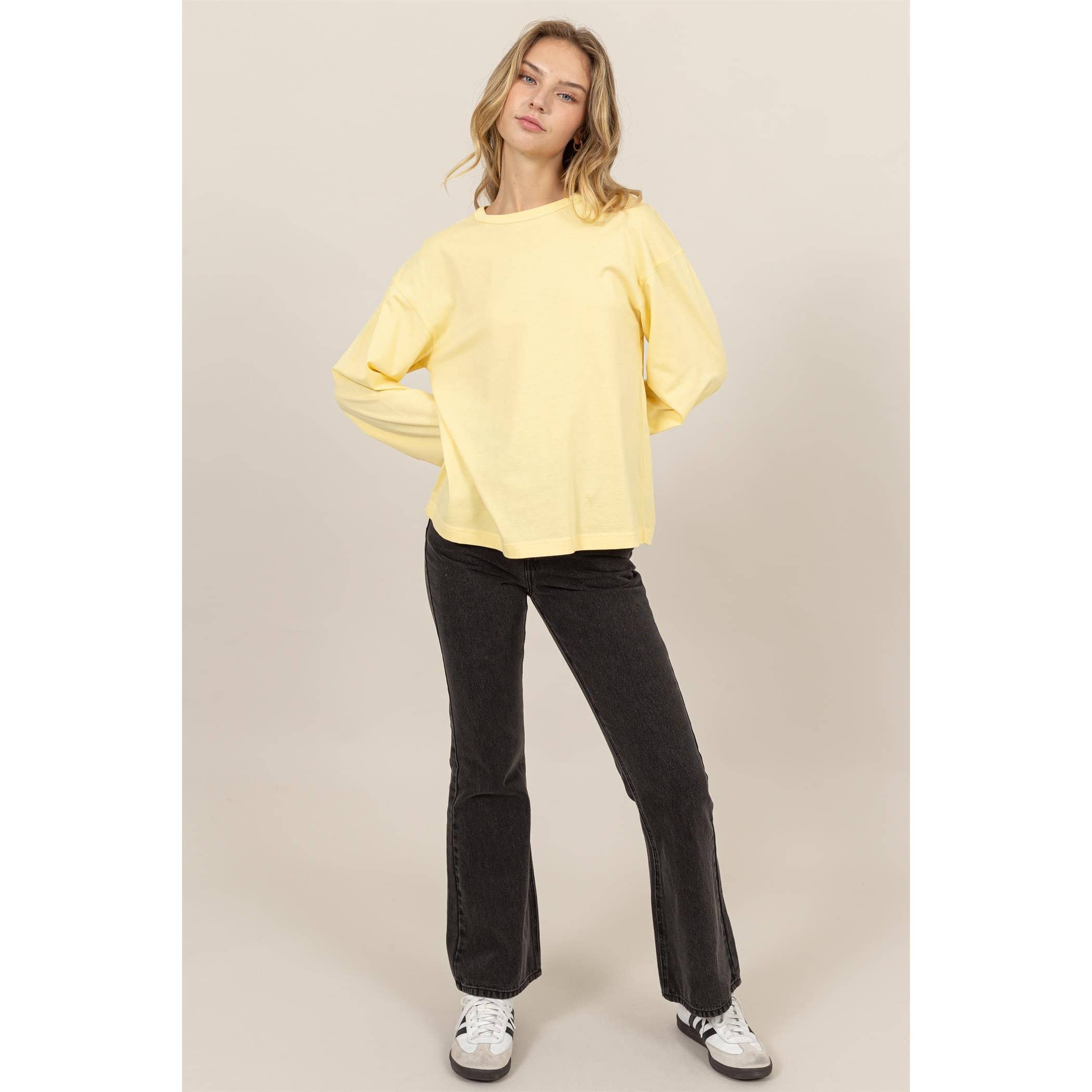 HYFVE – wholesale T-shirt (utan tryck) – Dam – Långärmad T-shirt med rund hals7