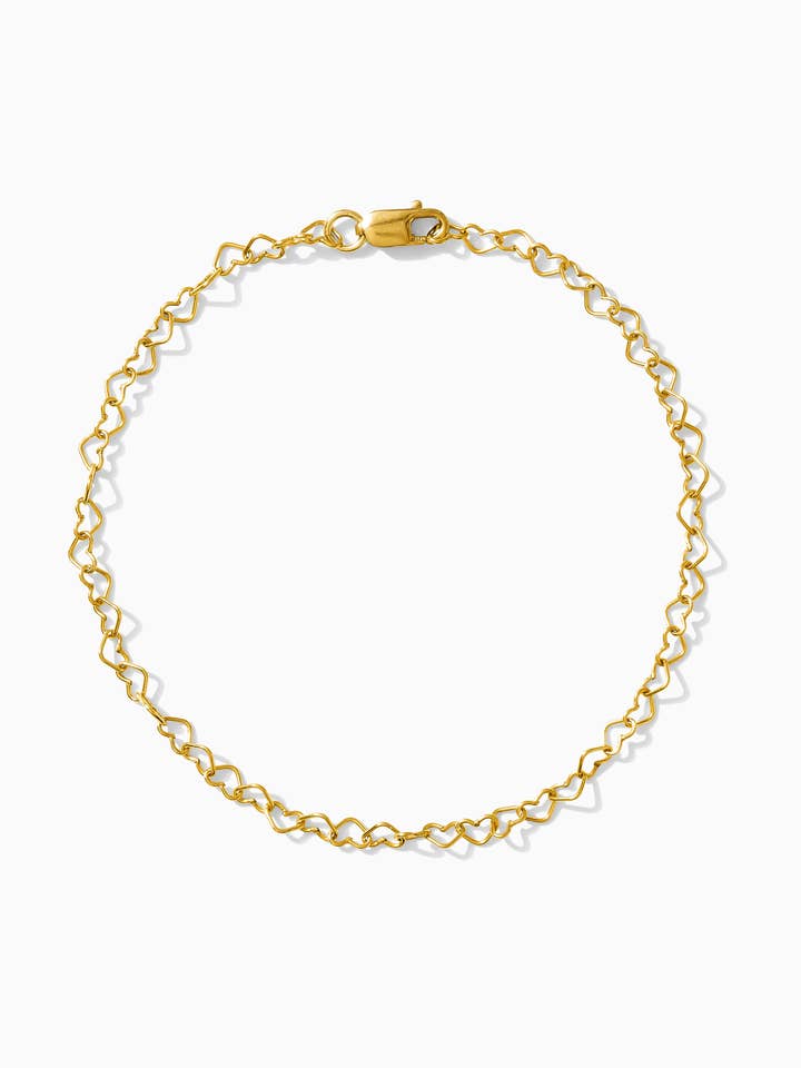 Bracelet Chaîne Cœur Brumeux pour la vente par Everly Made