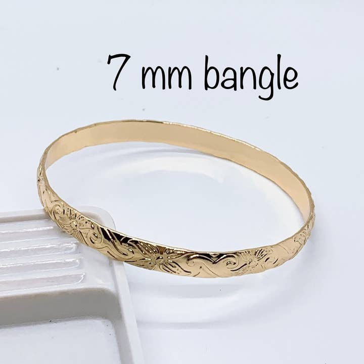 Anela's Jewelry – Großhandel Armband mit Charms/Anhängern – 7MM hawaiianisches Hamilton-Goldarmband0