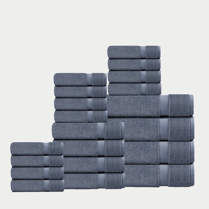 Delara - Wholesale Towel Set - 100% Organic Cotton Quick Dry Starter Bath Set46