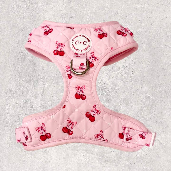 Adjustable Quilted Harness - 'Chérie Amour' for wholesale by Cookie and Chewkie