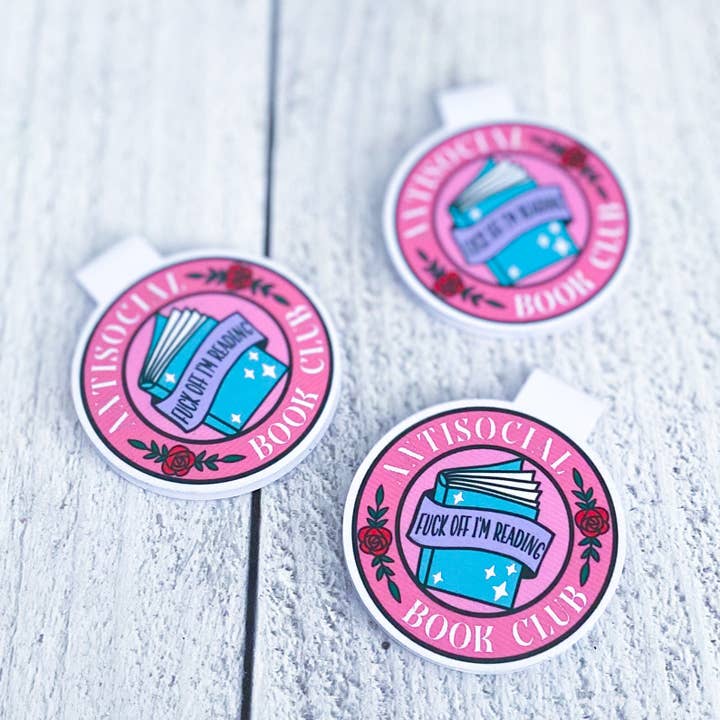 Segnalibro Antisocial Book Club per la vendita all'ingrosso da parte di The Black Lab Soapery