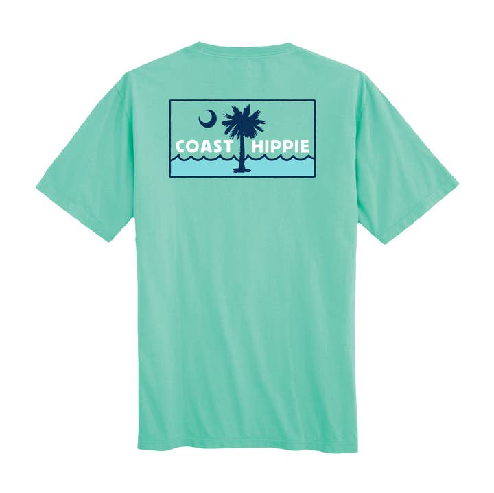 Coast Hippie - Wholesale Screen Printed T-Shirt - Unisex - SC Flag SS16