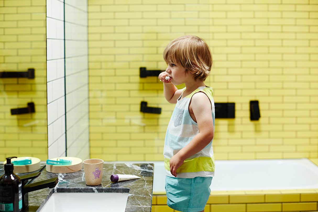 Jack N' Jill Kids & NFco - Vente Brosse à Dents - Enfant et bébé - Brosse à dents Jack N'Jill pour enfants - Dino4