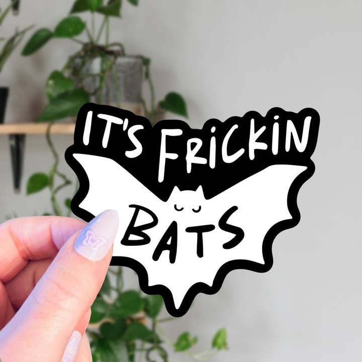 Living Noir - Wholesale Sticker - It's Frickin Bats I Love Halloween Sticker