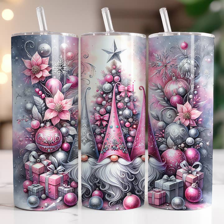 Lyserøde nisser julekrus for engroshandel hos Beautiful Creations by Laney