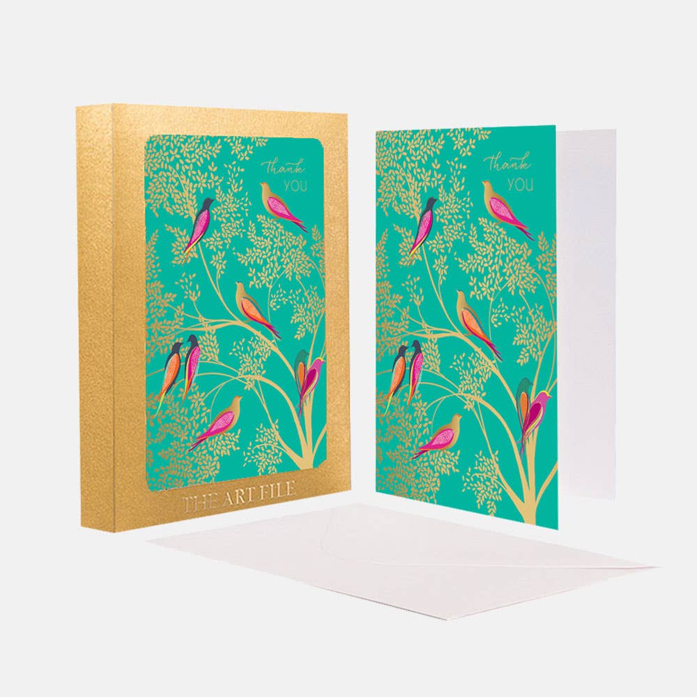 Sara Miller London - Wholesale Stationery/Notecard Set - Thank you' Notecard  - Set of 10 Cards - Case of 60