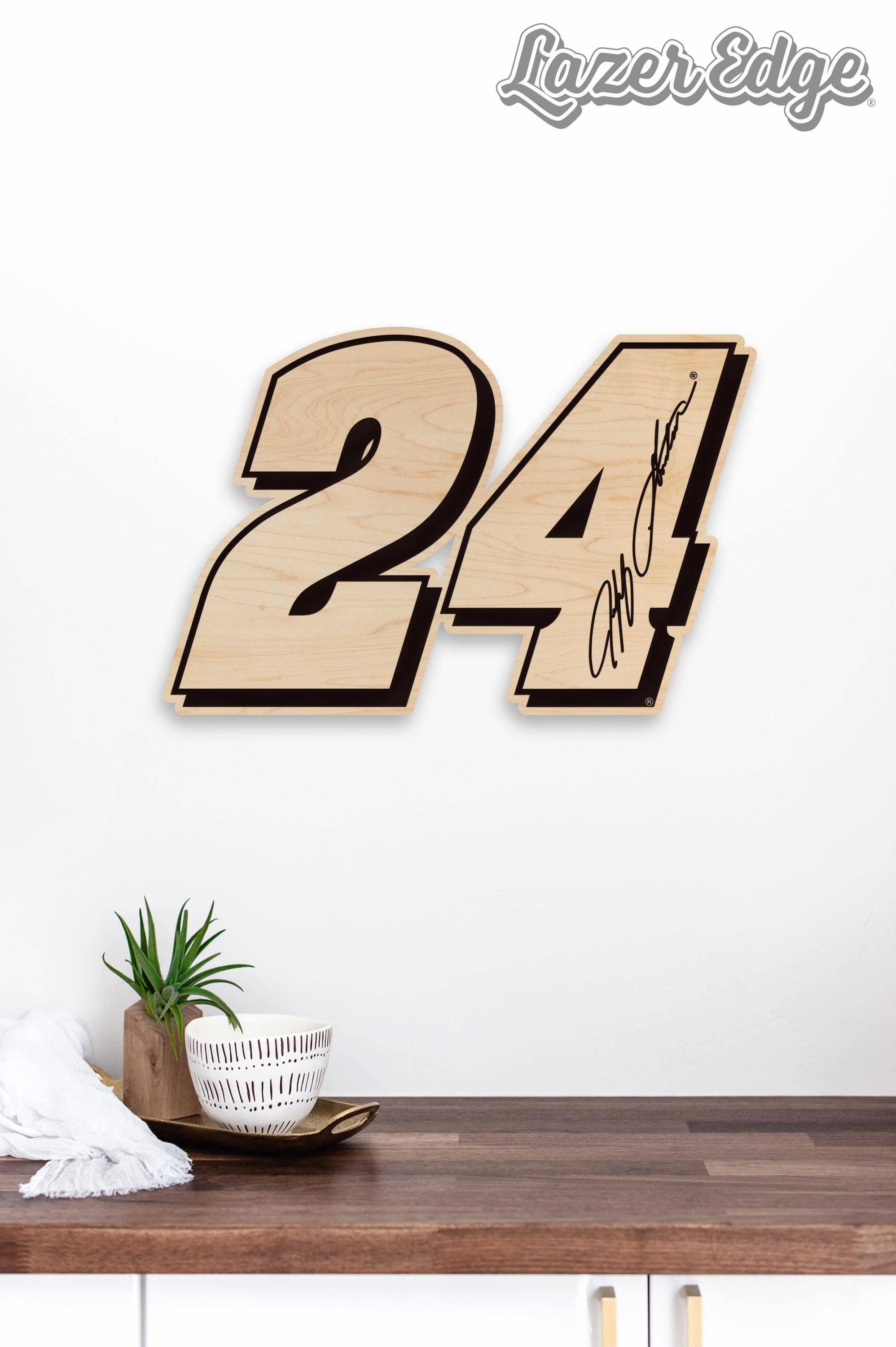 LazerEdge - Wholesale Wall Accent - Jeff Gordon #24 Wooden Wall Hanging  | Crafted from Cherry and Maple Wood | Made in USA | Officially Licensed by Hendrick Motorsports3