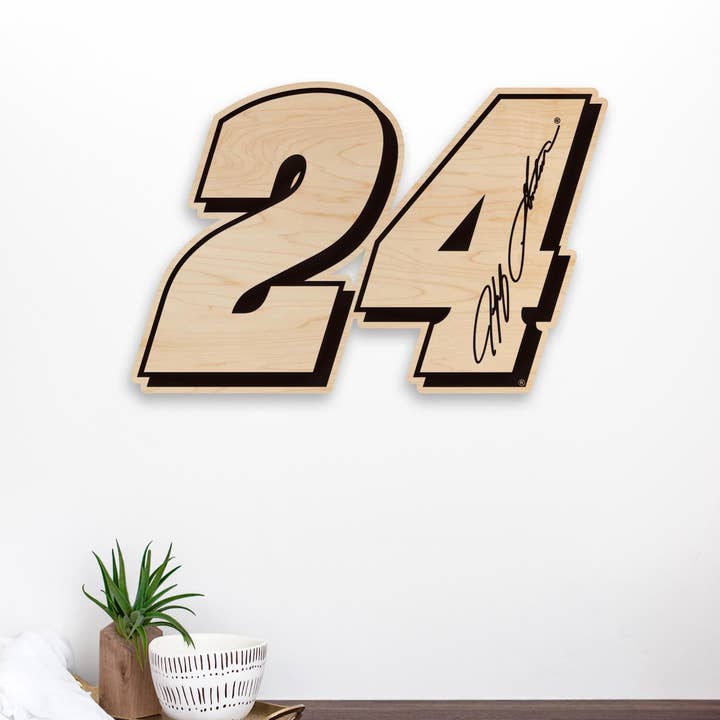 LazerEdge - Wholesale Wall Accent - Jeff Gordon #24 Wooden Wall Hanging | Crafted from Cherry and Maple Wood | Made in USA | Officially Licensed by Hendrick Motorsports3