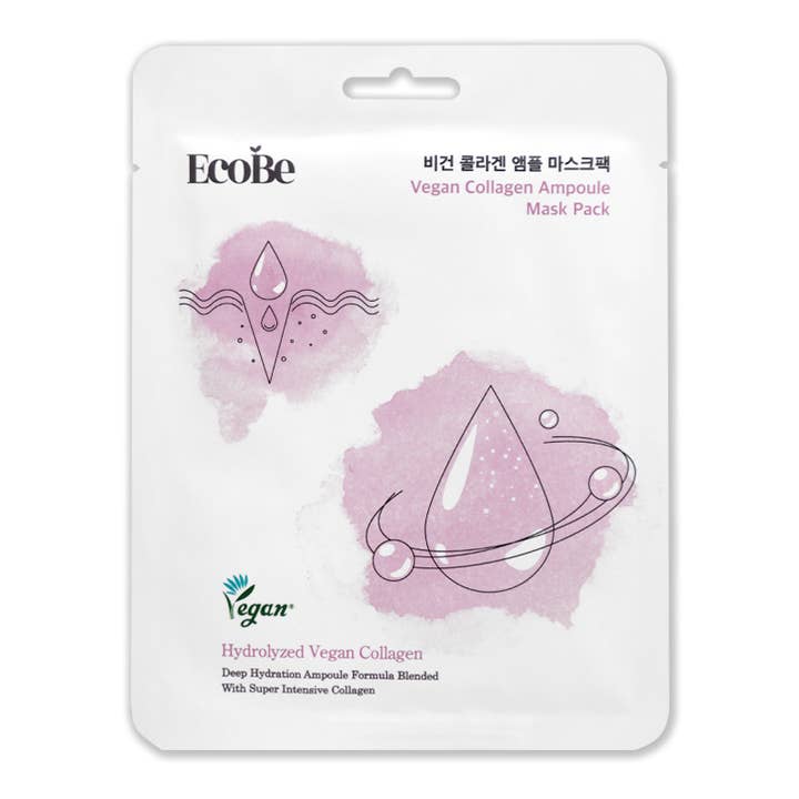 PINEAPPLE Beauty - Wholesale Skincare Face Mask - EcoBe Vegan Collagen Ampoule Mask Skin Firming - 10 pcs2