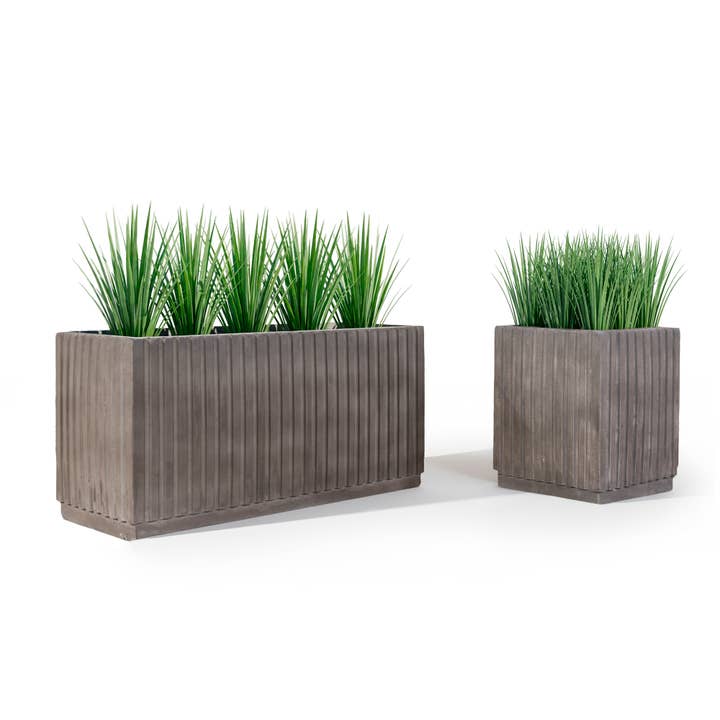 Gordion Large Outdoor planter box for wholesale by River Art Stone