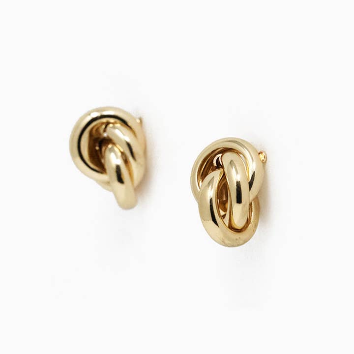 Sessori - Wholesale Stud/Post Earrings - Bold Knot Stud Earrings