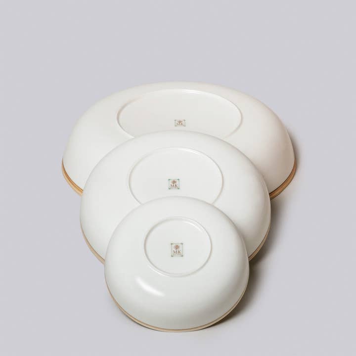 Middle Kingdom - Wholesale Bowl - Ivory Glossy Porcelain Nesting Hermit Bowls4