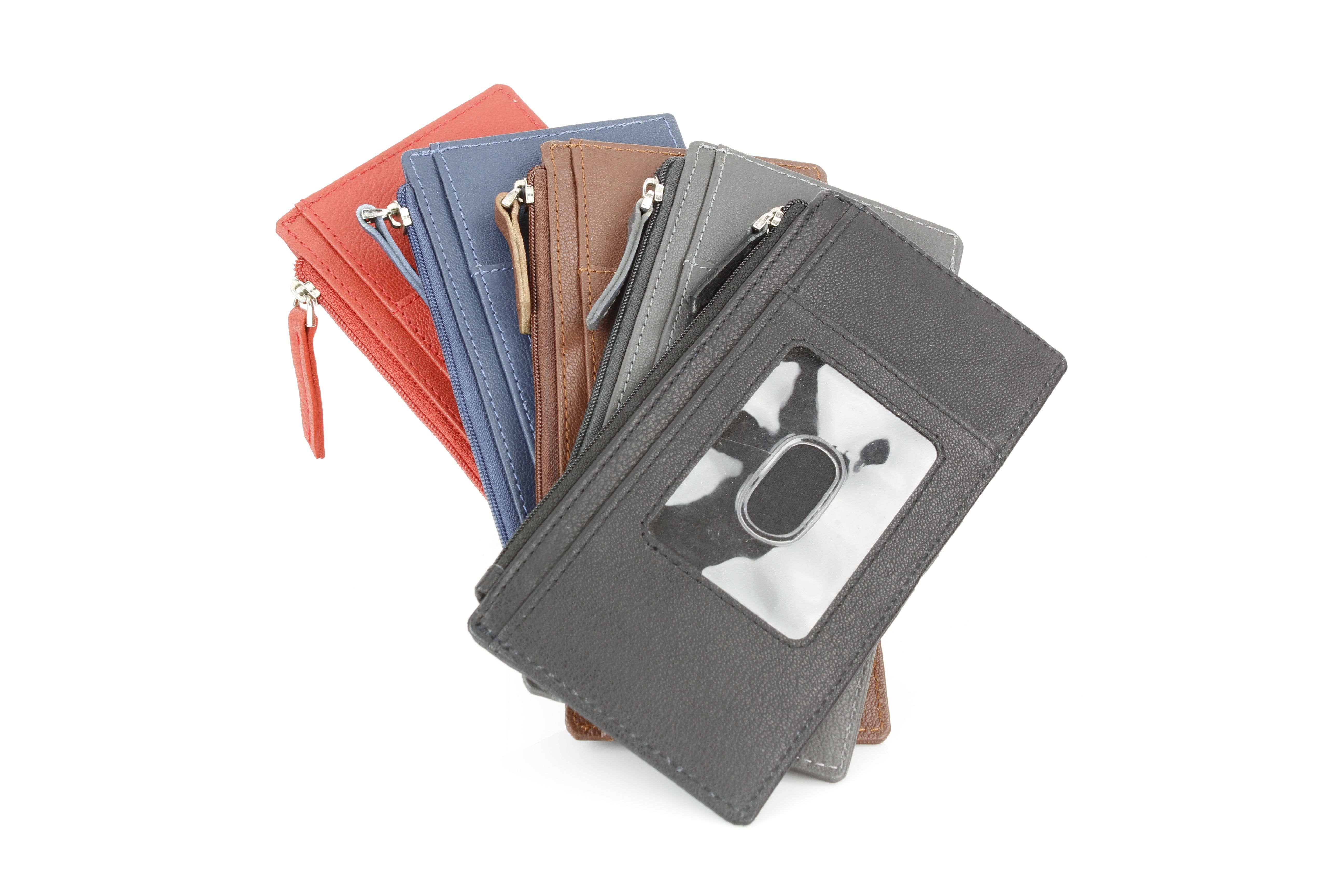 Leather Impressions Inc – Großhandel Kartenetui – Damen – Lange Lederkartenbörse mit Druckknopfverschluss RB LW 21 100315