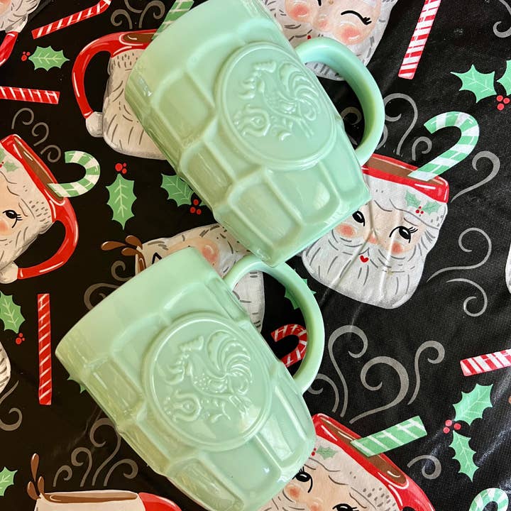 Mami24Seven - Venta al por mayor Jarras de cerveza - Jadeite Stein (juego de dos)1