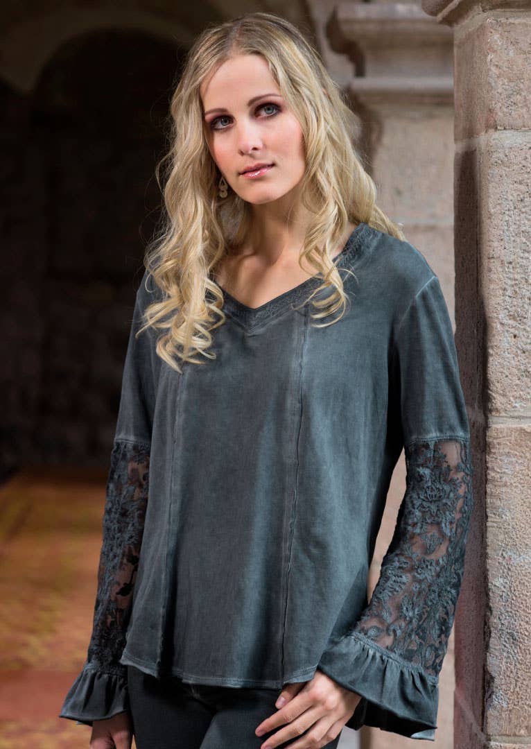 peyote Lety Knit Cotton Top for wholesale on Faire1