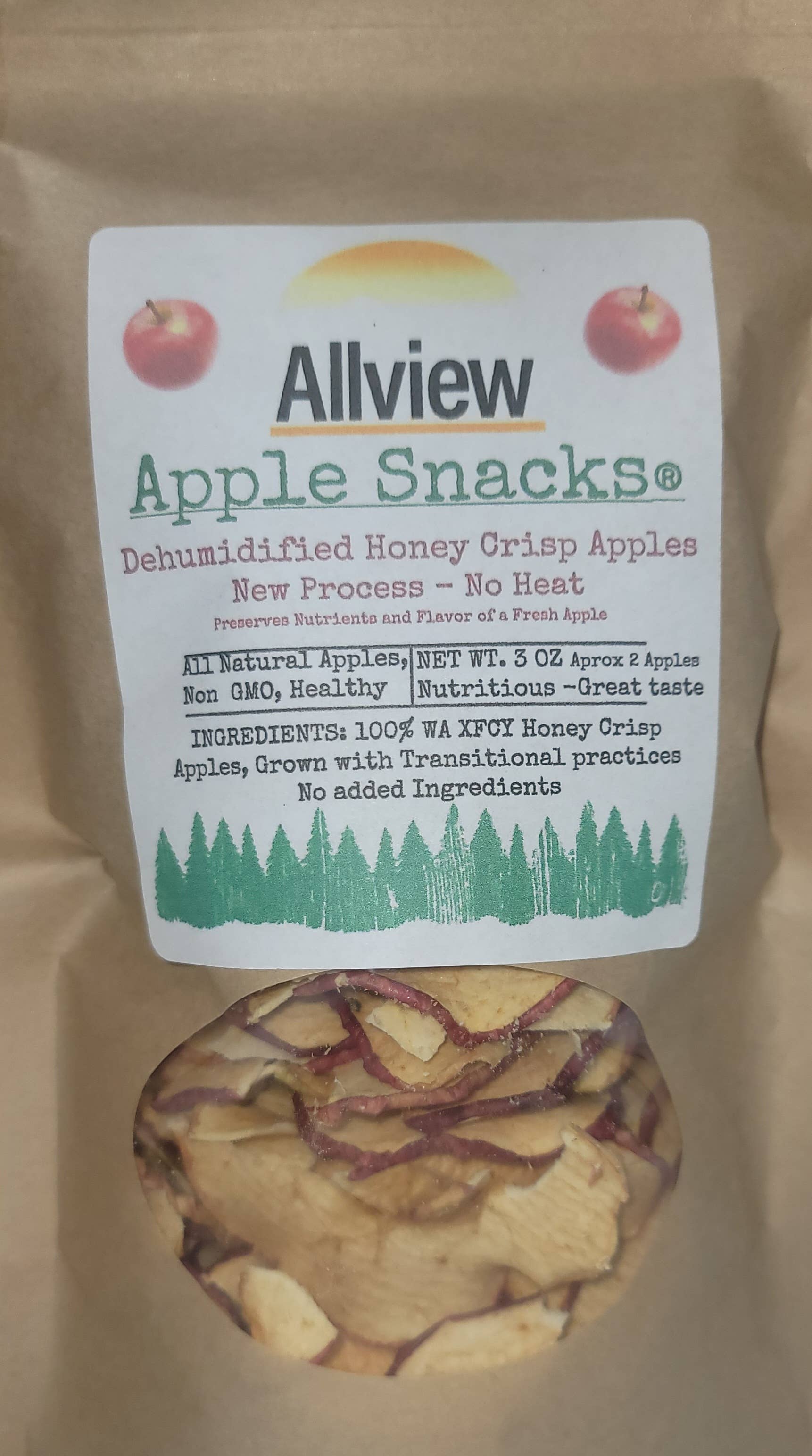 ALLVIEW ORCHARDS - Wholesale Dried/Dehydrated Fruit - NEW Sale-Honey Crisp Apple  Snacks1