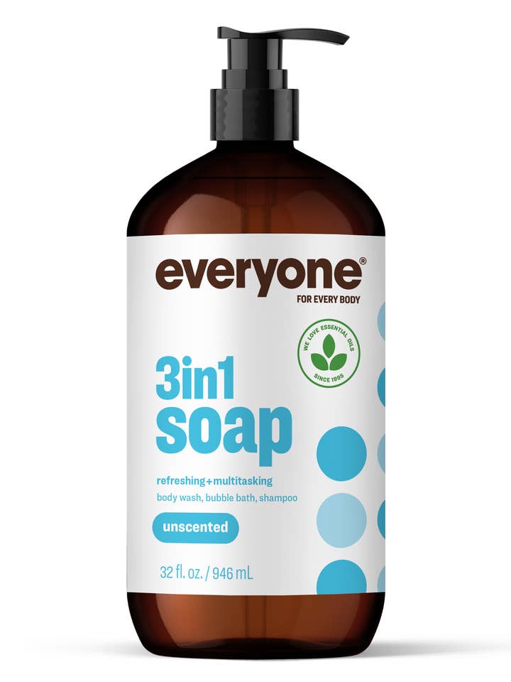 Unscented 3in1 Soap 32 oz Case Pack of 6 for wholesale by EO + Everyone