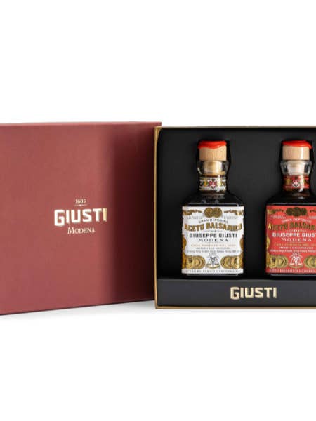 Duetto in cartone 2 e 3 Medaglie d'Oro 2x250ml per la vendita all'ingrosso da parte di Acetaia Giusti