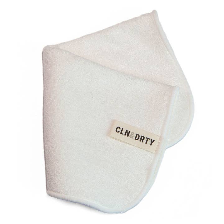 CLN&DRTY Natural Skincare - Wholesale Face & Body Wipes - Reusable Facial Cloth - organic cotton + bamboo terry