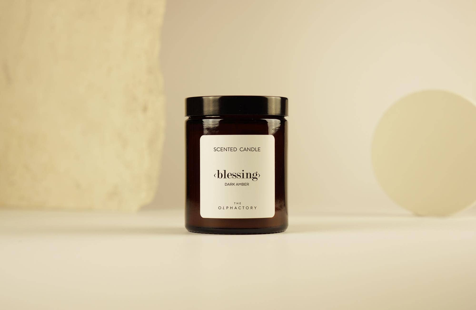 SEVENREEDS - Wholesale Jar/Filled Candle - VEGETABLE WAX CANDLE THE OLPHACTORY DARK AMBER 135g1