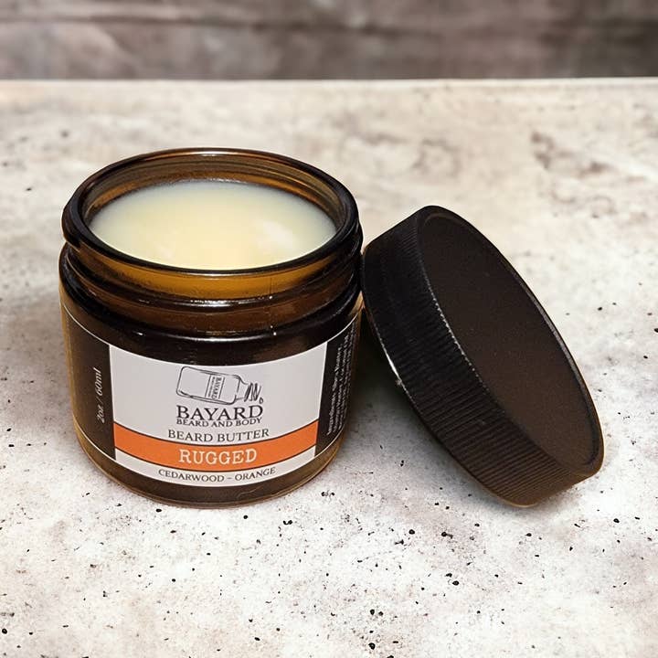 Rugged Beard Butter - Cedarwood and Orange for wholesale by Bayard Beard and Body