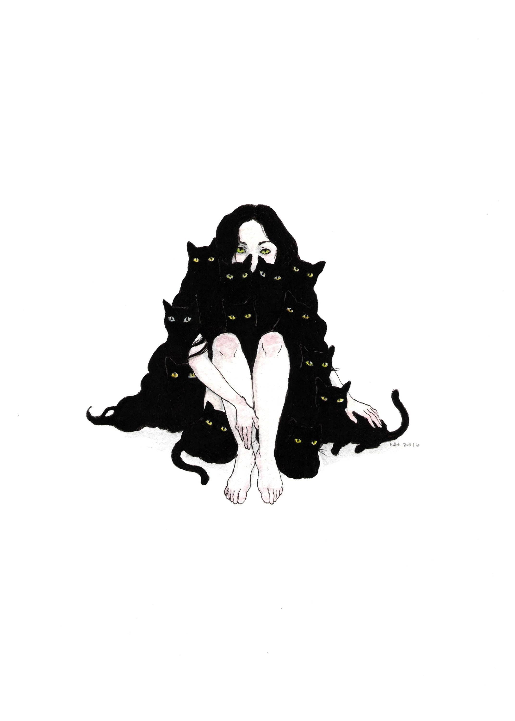 Stupid Animal Shop - Wholesale Art Print - Familiars - 5x7" print