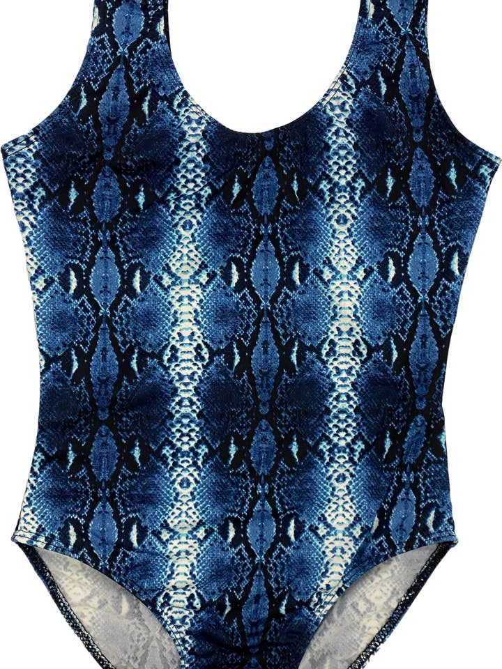 Kids Snakeskin One Piece Bathing Suit for wholesale by Cheryl Creations Kids