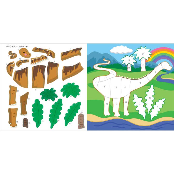 Peter Pauper Press - Wholesale Sticker - Kids & Baby - My First Color-by-Sticker Book -- Dinosaurs4