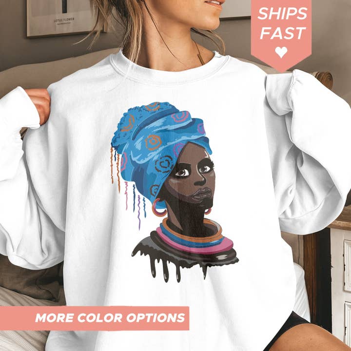 Black Queen Beauty Shirt, Black History Month & Equality for wholesale by PositiveParty