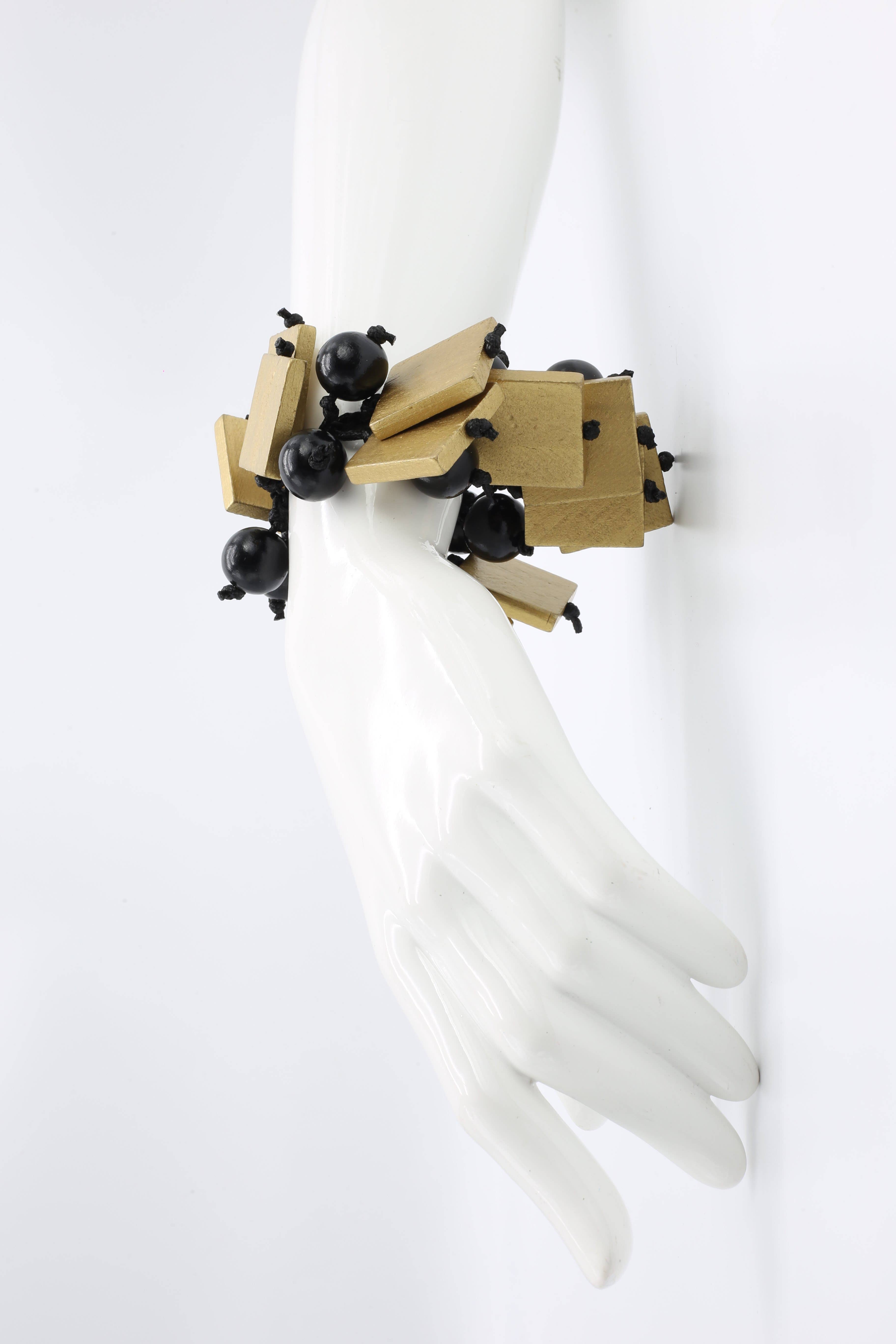 Jianhui London - Wholesale Armband met kralen - Vierkanten en ronde kralen op elastische armband