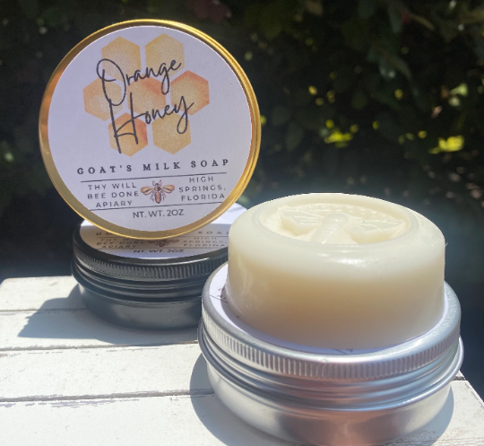 Thy Will Bee Done Apiary - Wholesale Bar Soap - Honey Bee Soap, Goat Milk Travel Soap Bar, Bee Gift, Citrus2