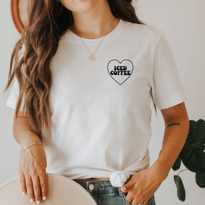 Iced Coffee Unisex Tshirt for wholesale by Willow & Ivy