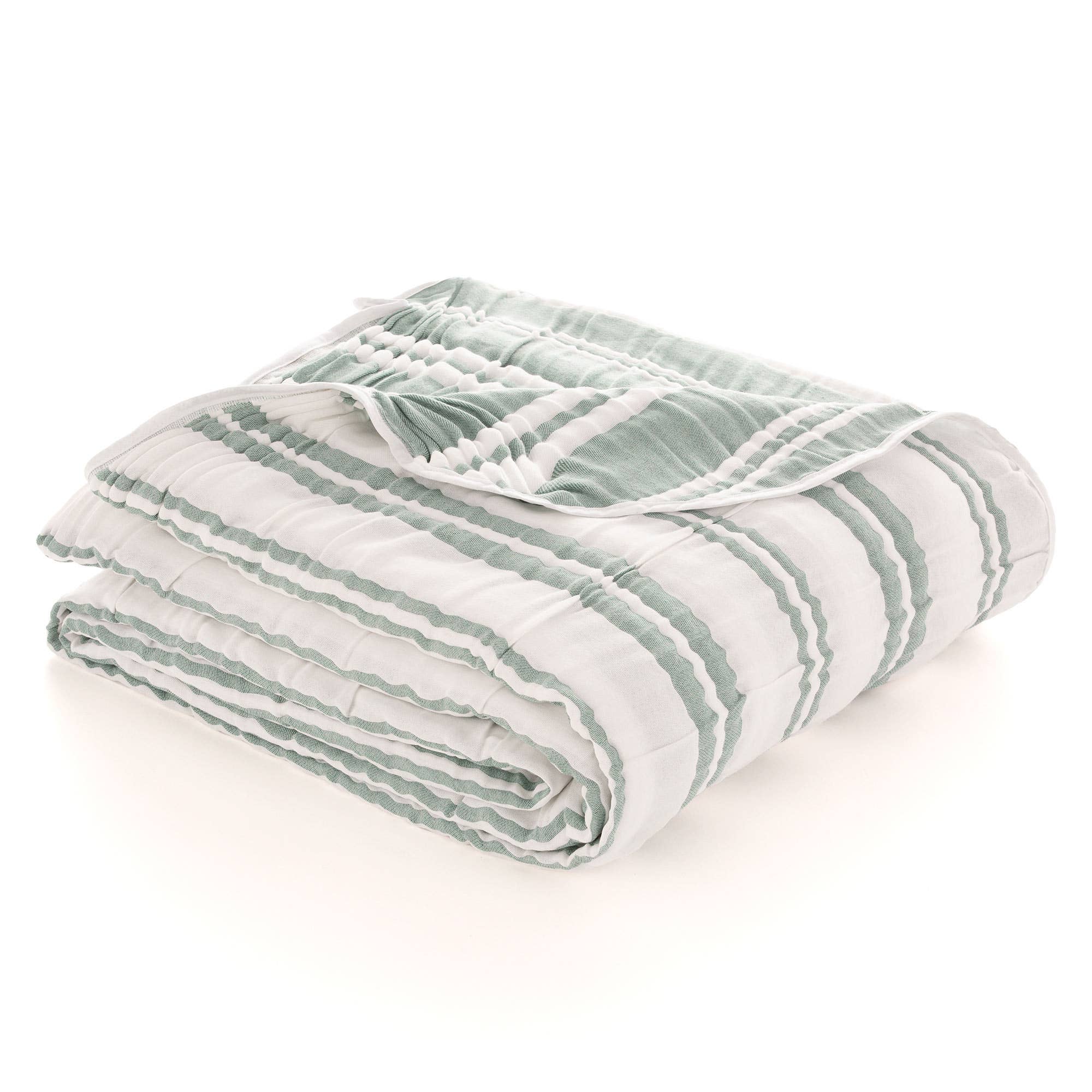 GAMUSI – Edredão por atacado – Colcha jacquard leve algodão riscas TENA9