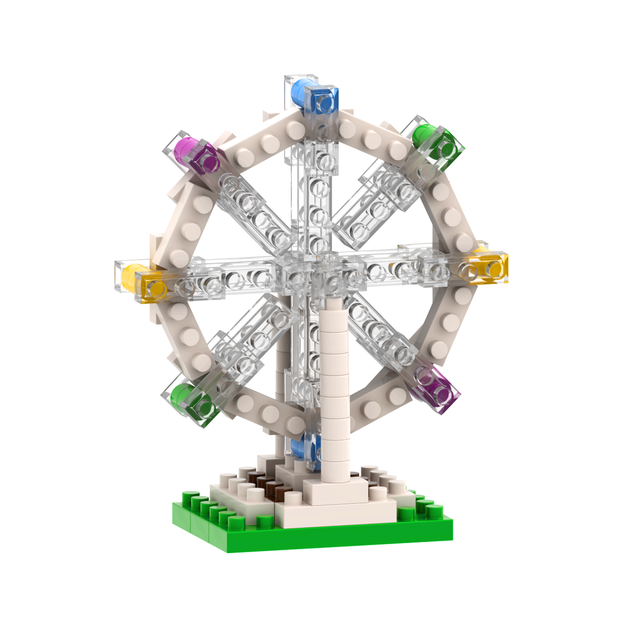 Brixies - Wholesale Build-a-Toy - Kids - BRIXIES Ferris Wheel Postcard3