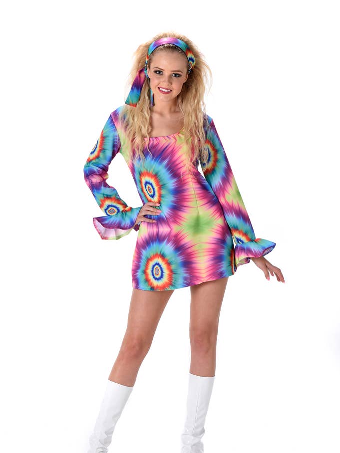 Partychimp - Wholesale Costume - Women's - Neon Tye Dye Dress - Party Costume0
