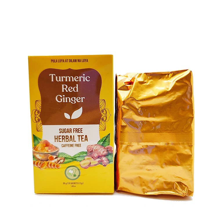 Turmeric Red Ginger Herbal Tea– 24 Boxes / Case for wholesale by Takari International, Inc.