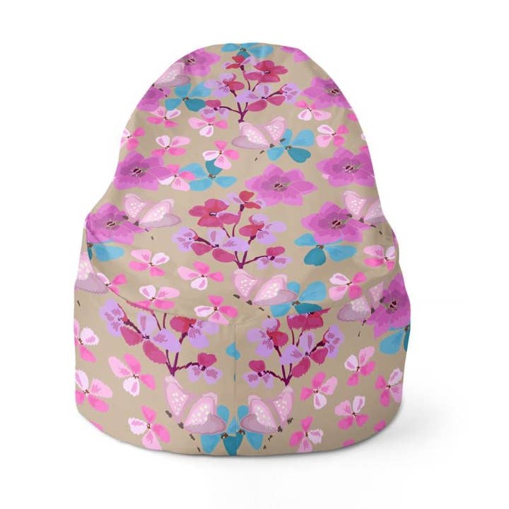 Pink Floral pattern Bean Bag for wholesale by Sorbey