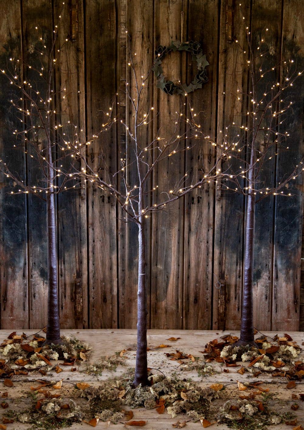 Fiorirà un giardino - Vente Plantes artificielles - Arbre lumineux marron avec 120 LED, intérieur/extérieur, D110 x H210 cm1